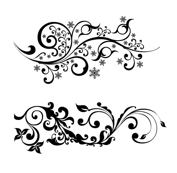Floral Vector Pics, Abstract Collection