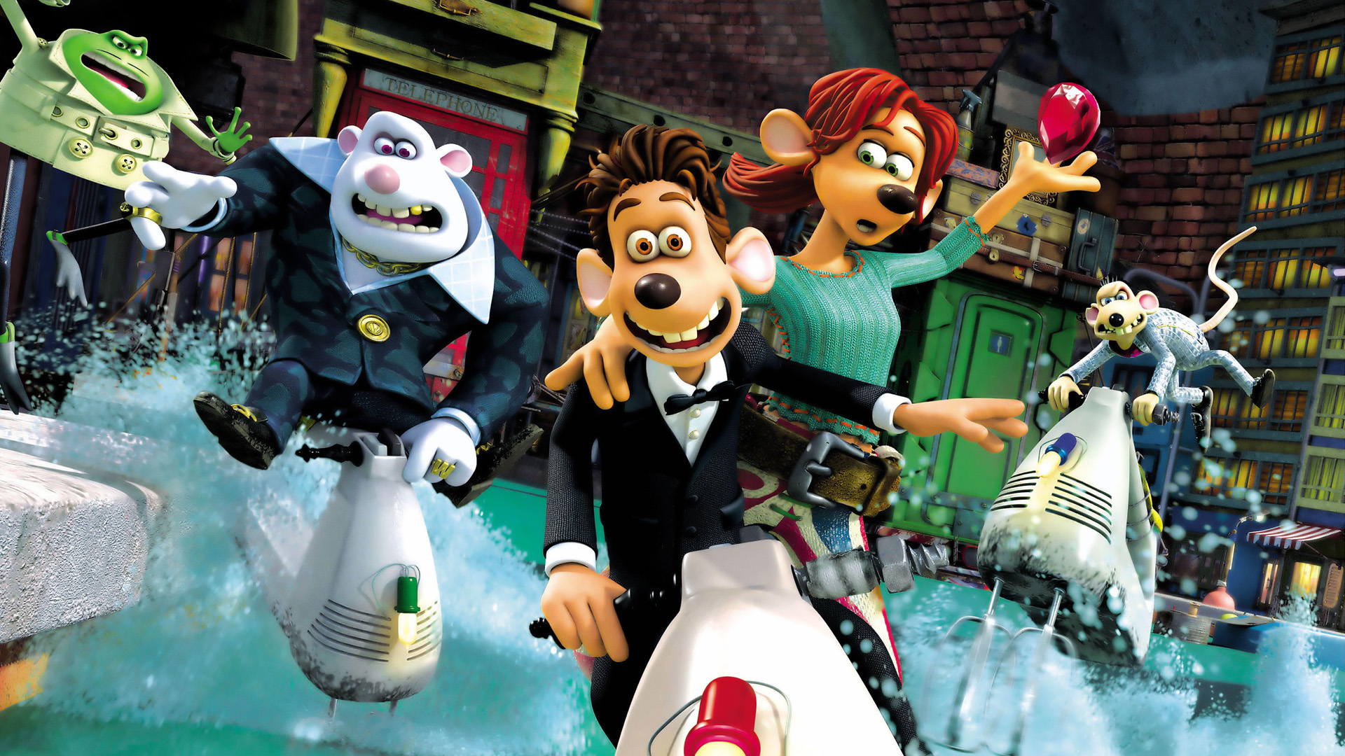 HD Quality Wallpaper | Collection: Movie, 1920x1080 Flushed Away