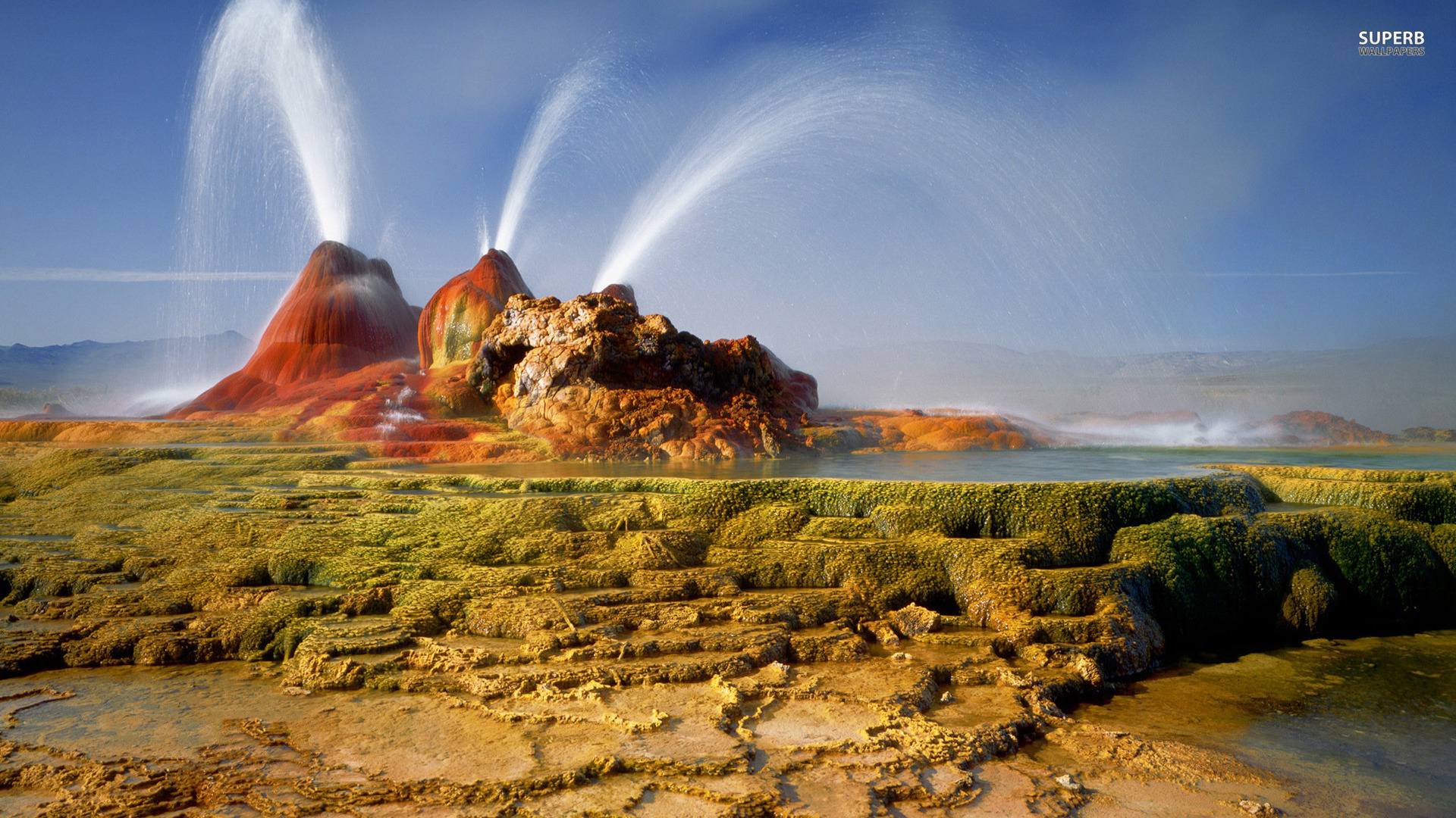 HD Quality Wallpaper | Collection: Earth, 1920x1080 Fly Geyser