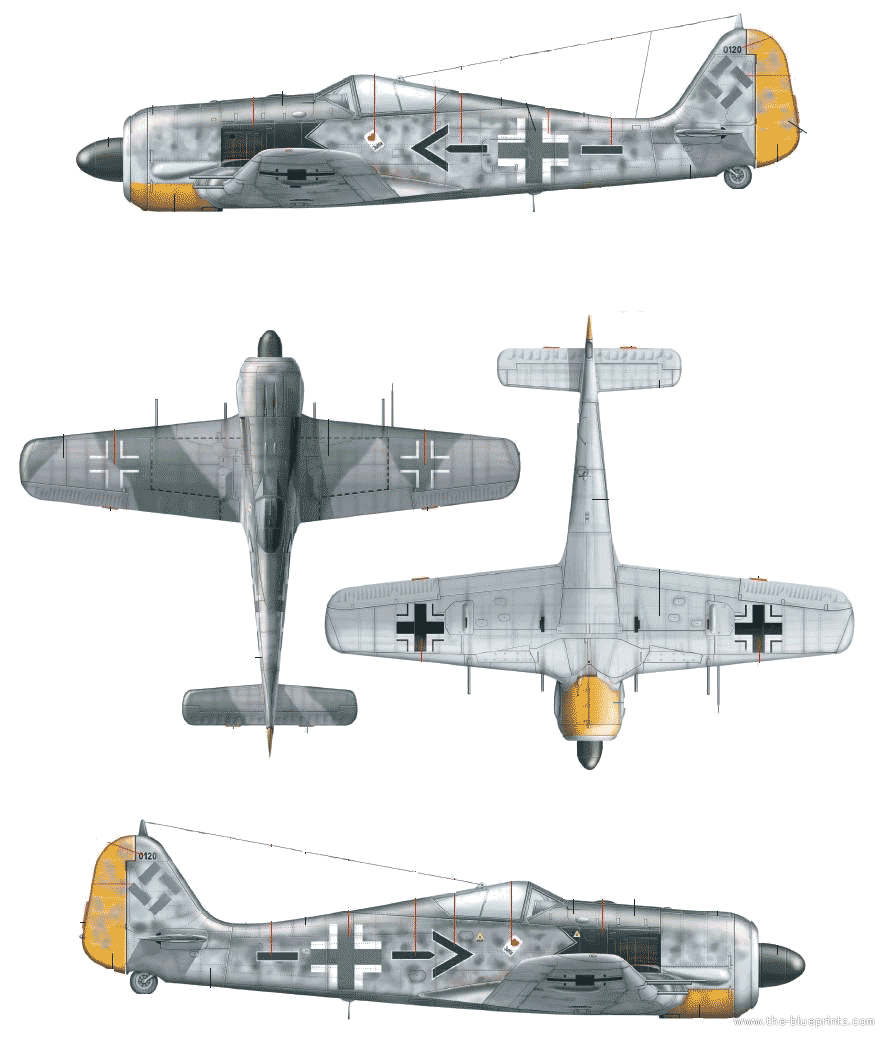 Images of Focke-Wulf Fw 190 | 886x1039