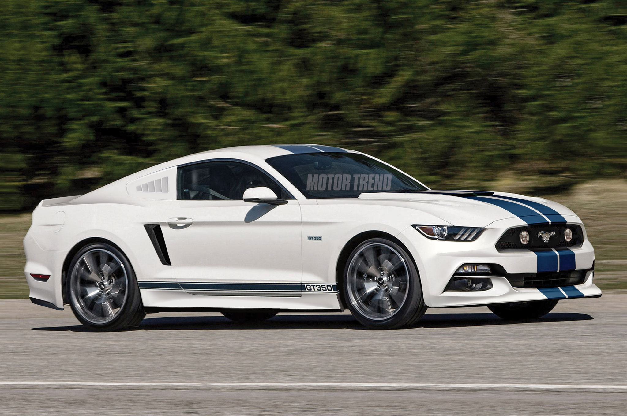 25++ Mustang Blue With White Stripes Wallpaper free download