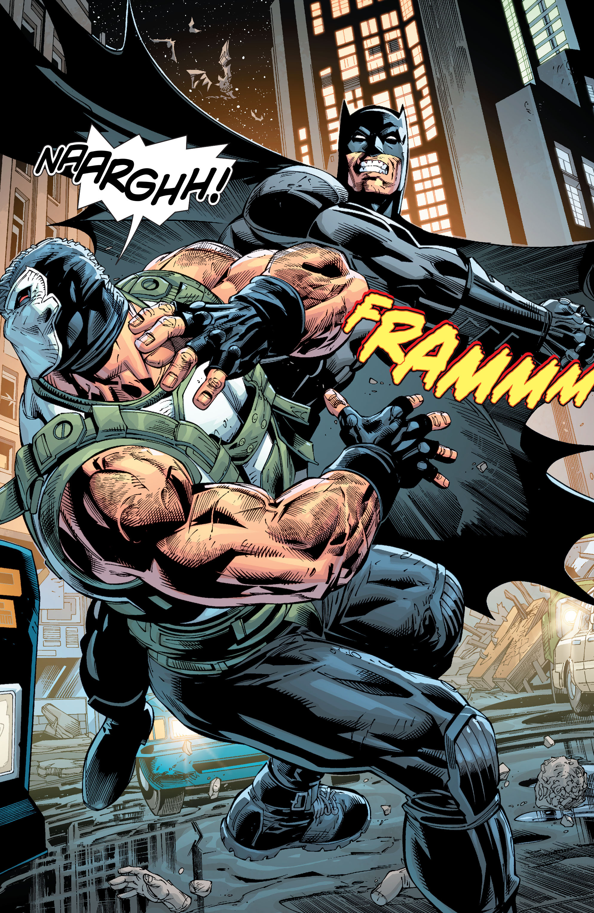 Nice wallpapers Forever Evil Aftermath: Batman Vs. Bane 1988x3056px