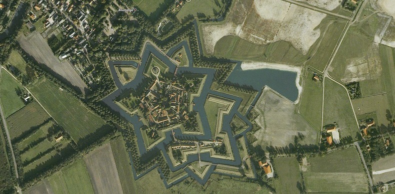 HD Quality Wallpaper | Collection: Man Made, 790x389 Fort Bourtange