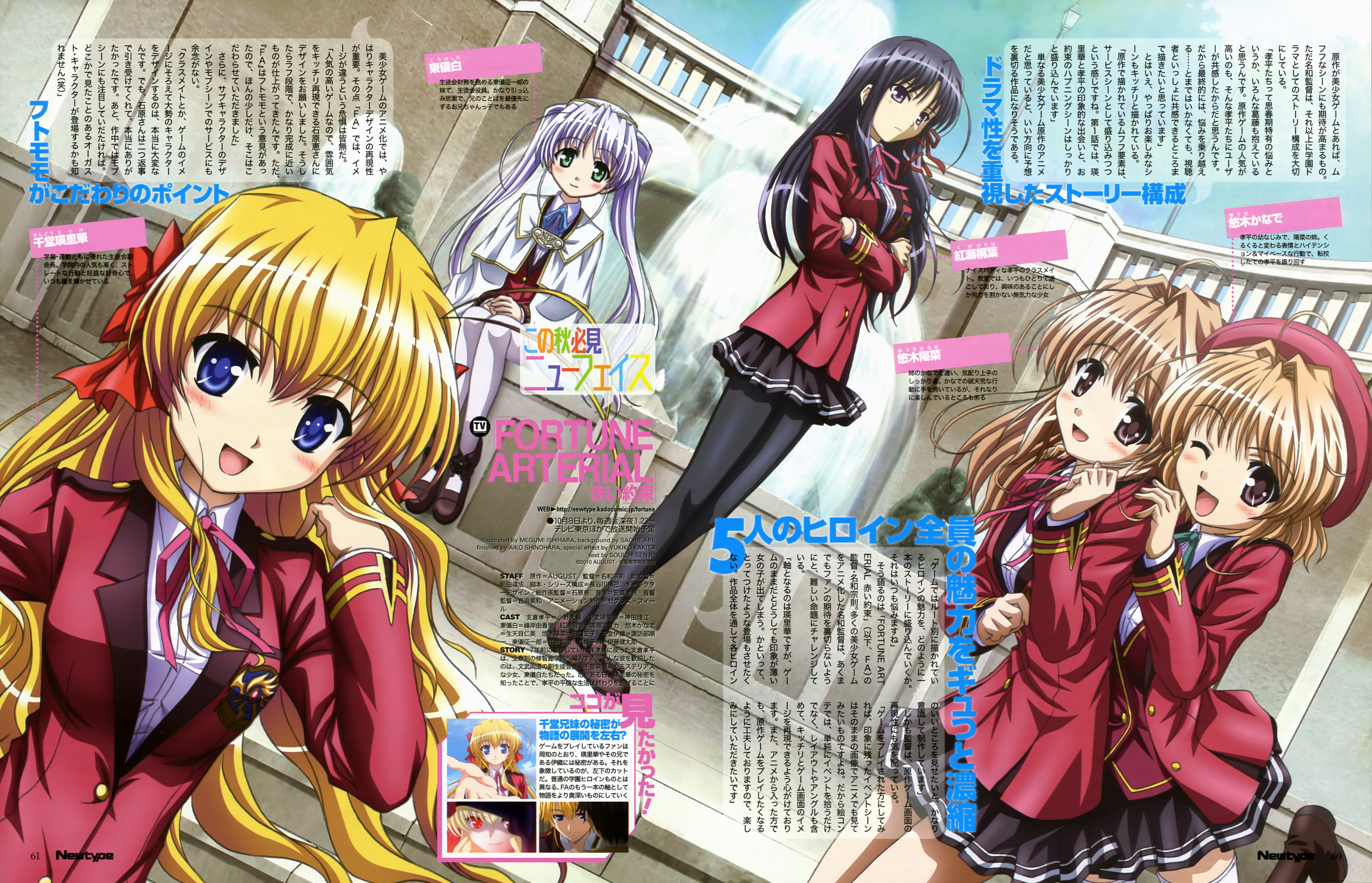Fortune Arterial Pics, Anime Collection