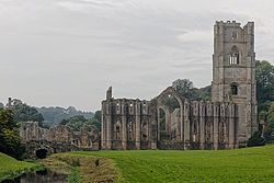 Nice Images Collection: Fountains Abbey Desktop Wallpapers