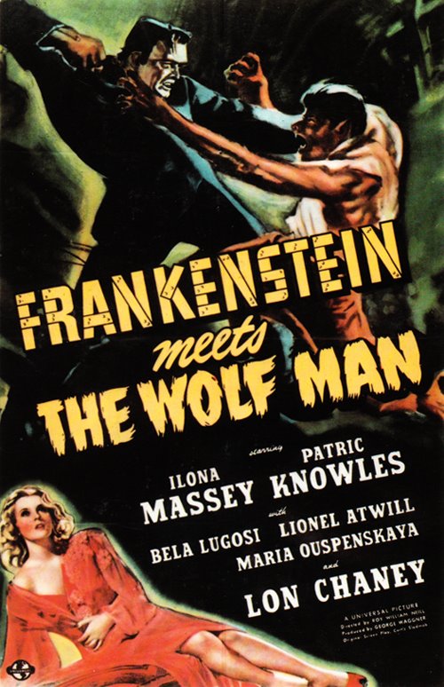 Images of Frankenstein Meets The Wolf Man | 500x774