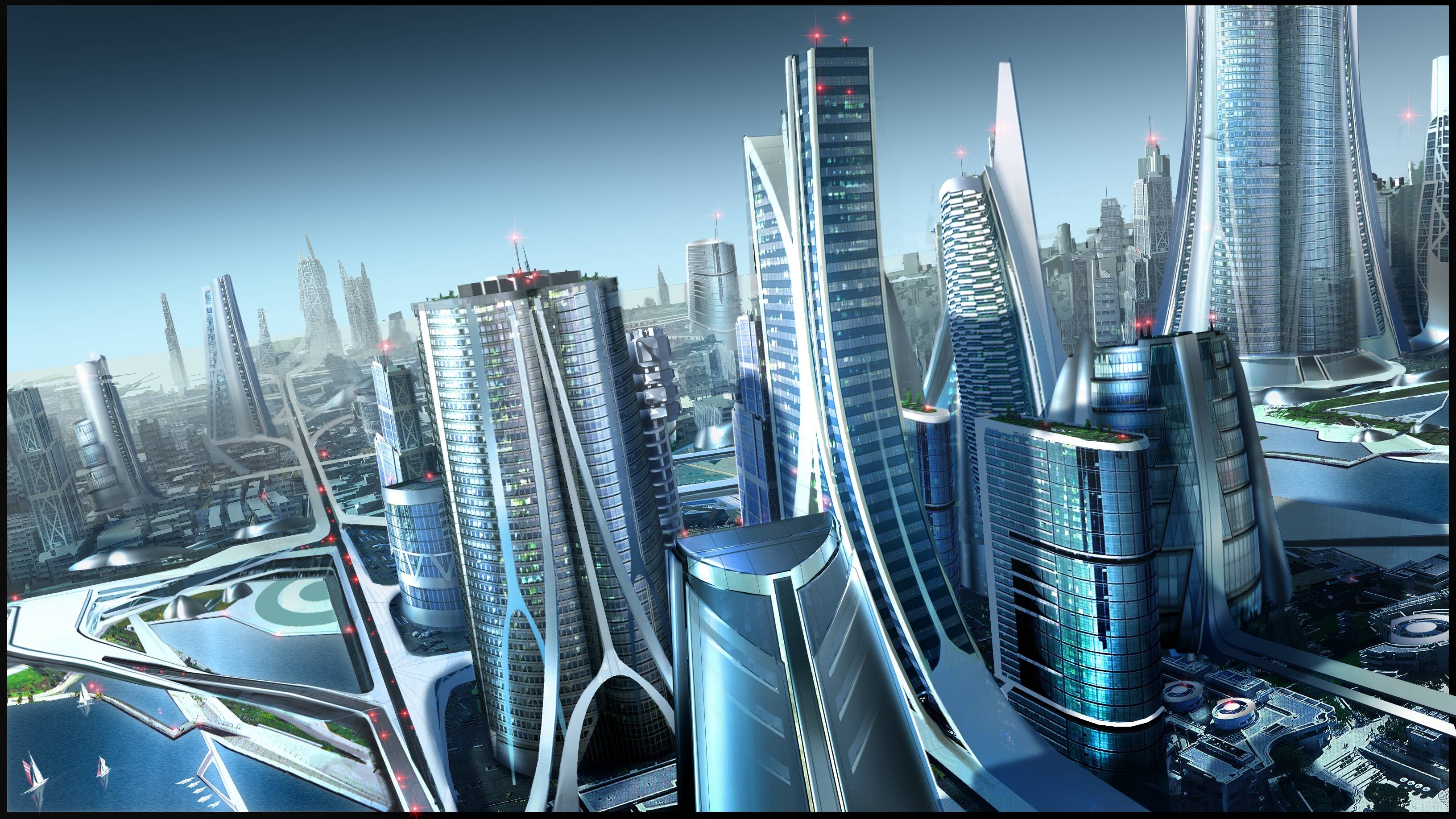 Nice Images Collection: Future City Desktop Wallpapers