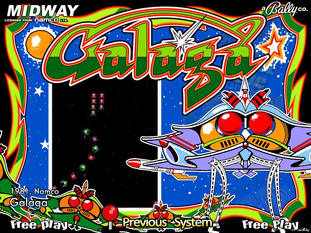 HD Quality Wallpaper | Collection: Video Game, 1024x768 Galaga
