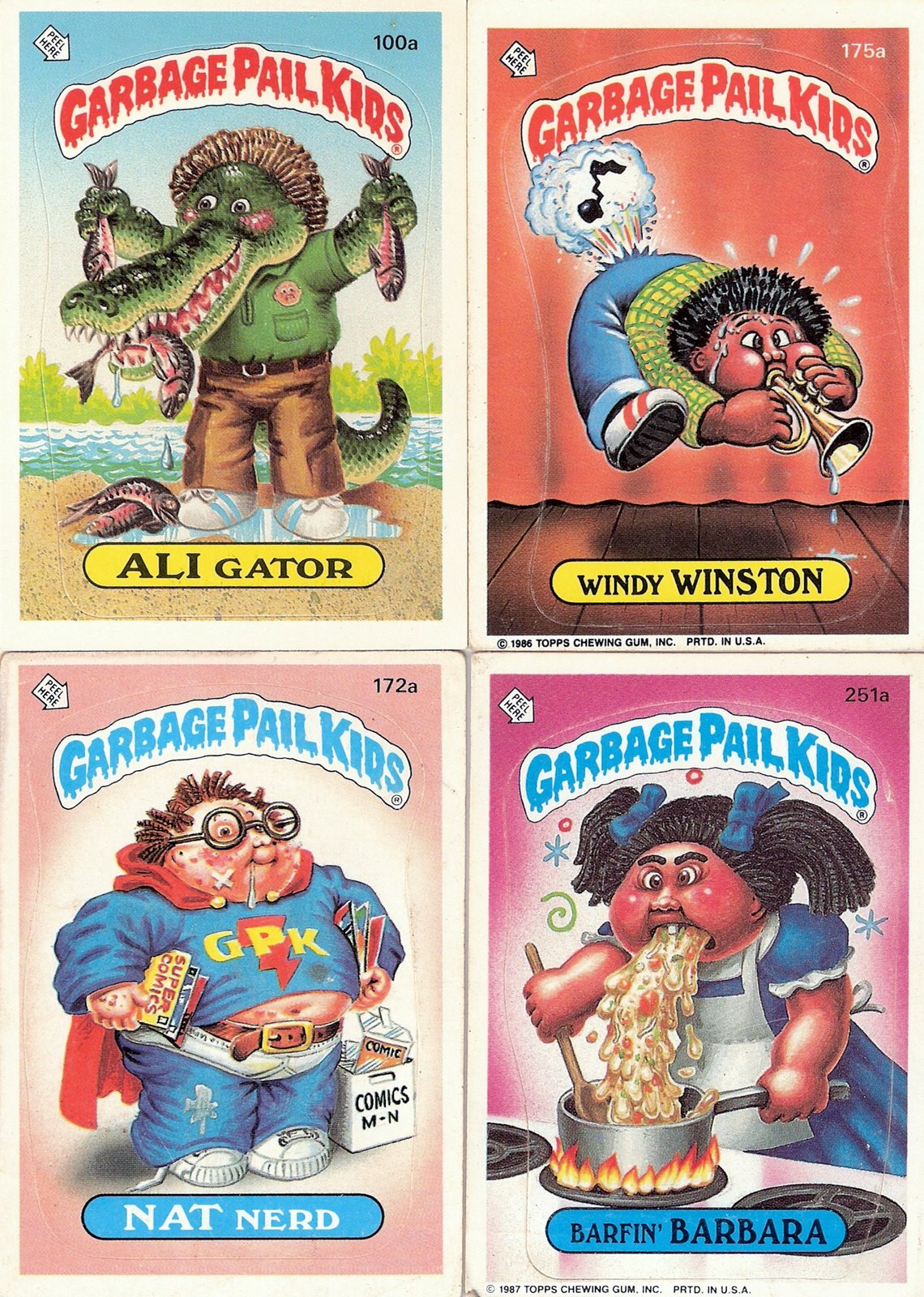 Garbage Pail Kids Pics, Comics Collection