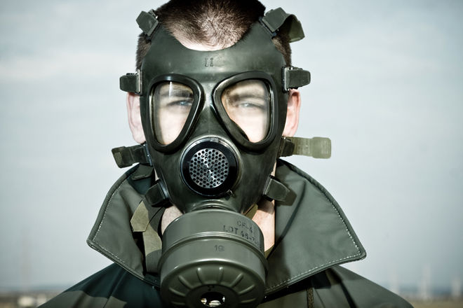 HD Quality Wallpaper | Collection: Dark, 660x440 Gas Mask