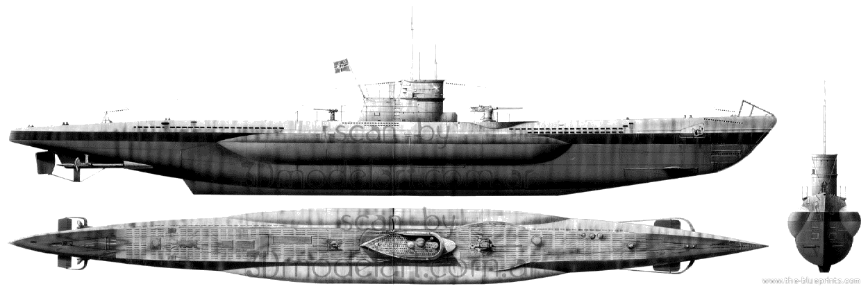 1250x423 > German Type VII Submarine Wallpapers