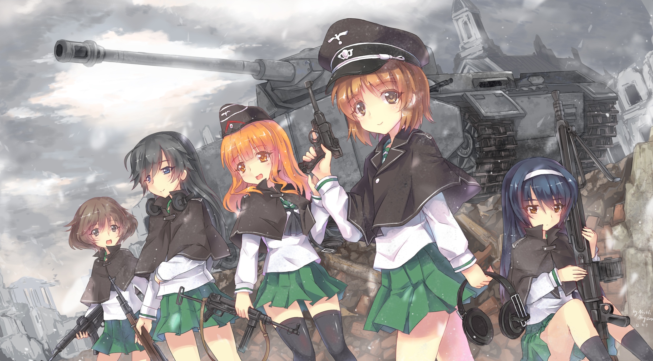 HD Quality Wallpaper | Collection: Anime, 2480x1374 Girls Und Panzer