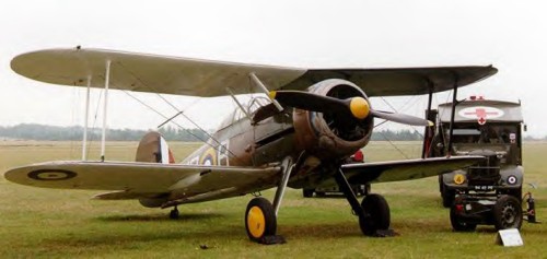 HD Quality Wallpaper | Collection: Military, 500x237 Gloster Gladiator