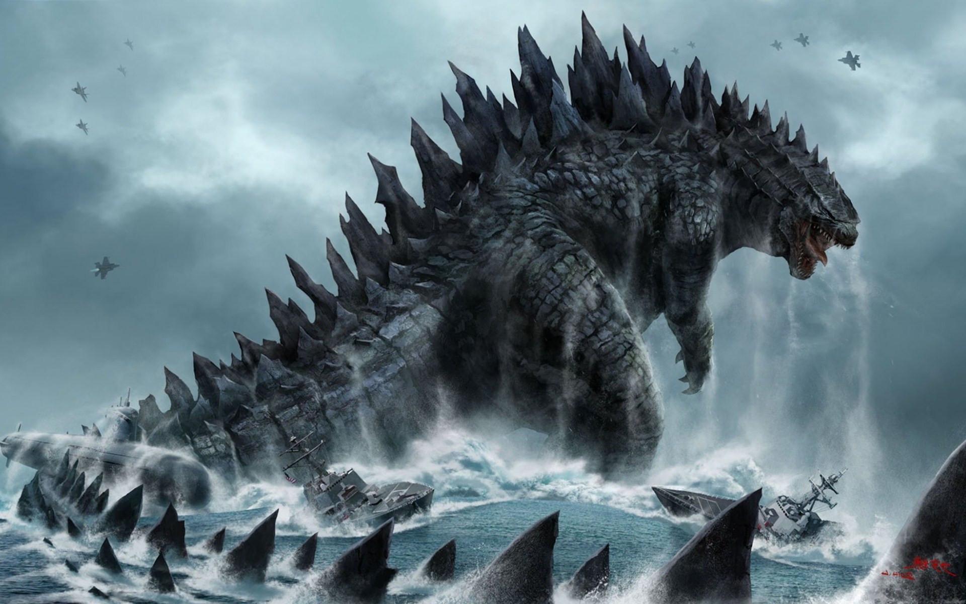 Nice Images Collection: Godzilla Desktop Wallpapers