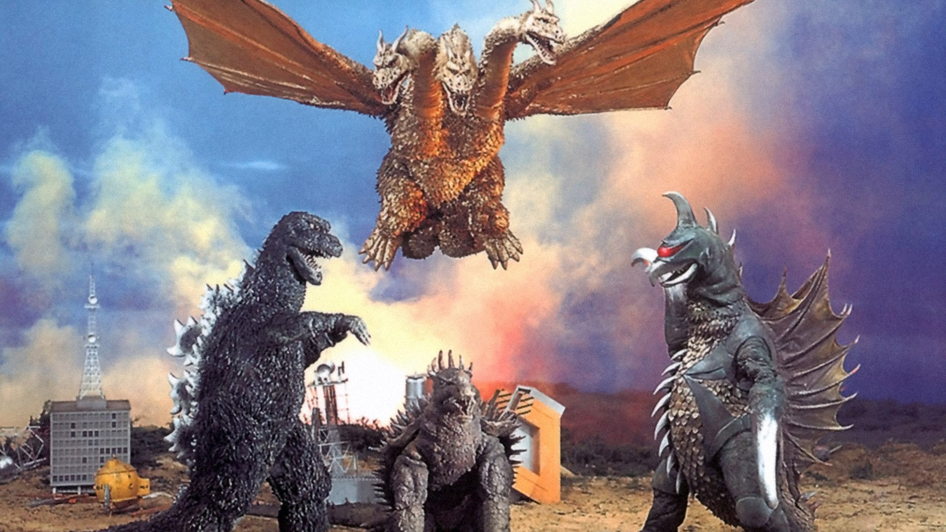 Nice Images Collection: Godzilla Vs. Gigan Desktop Wallpapers