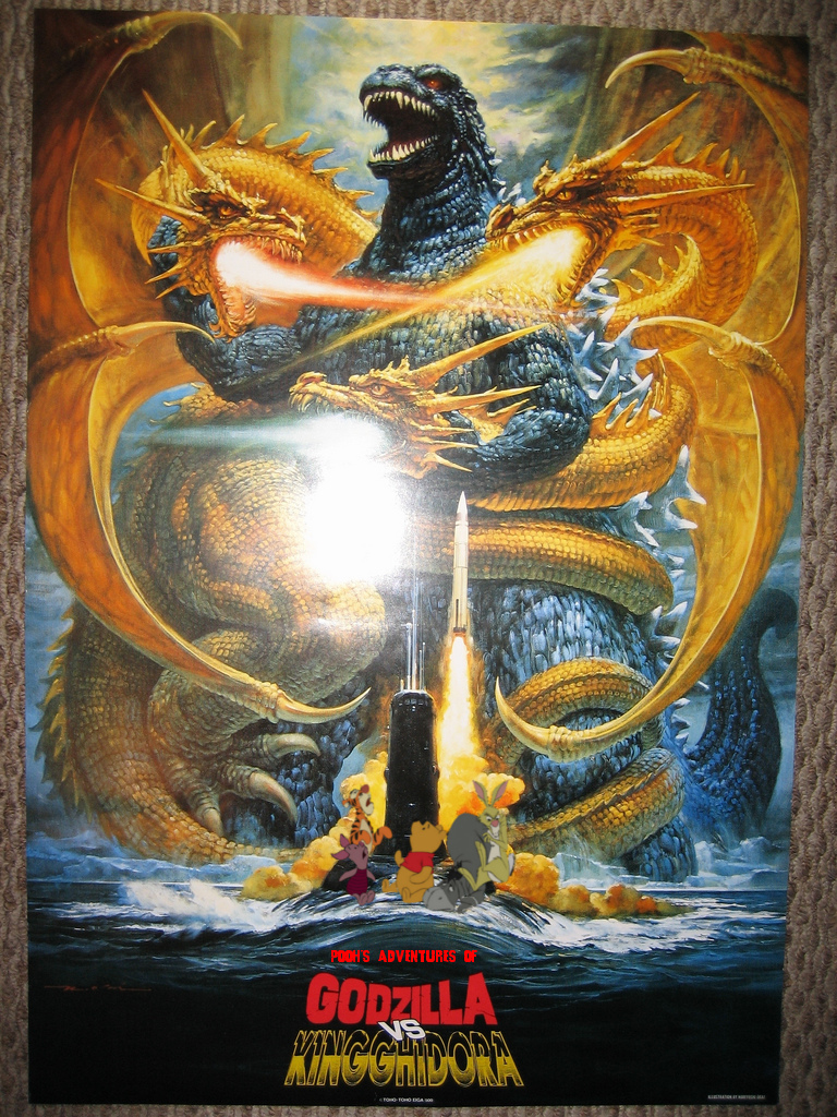 Nice Images Collection: Godzilla Vs. King Ghidorah Desktop Wallpapers
