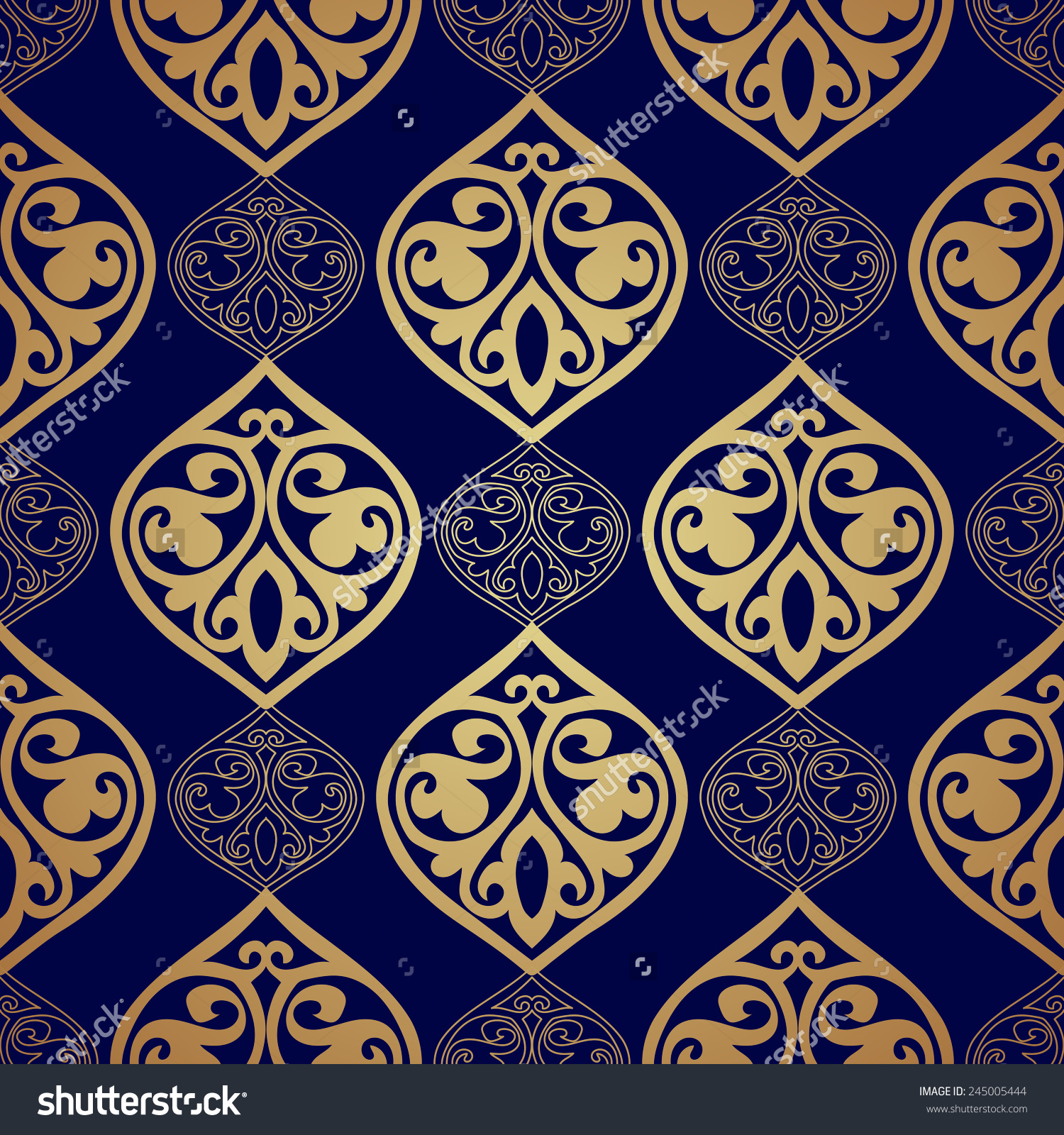 Nice Images Collection: Gold Blue Desktop Wallpapers