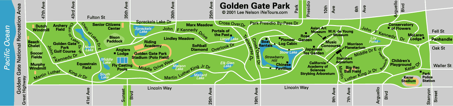 HD Quality Wallpaper | Collection: Man Made, 1519x358 Golden Gate Park