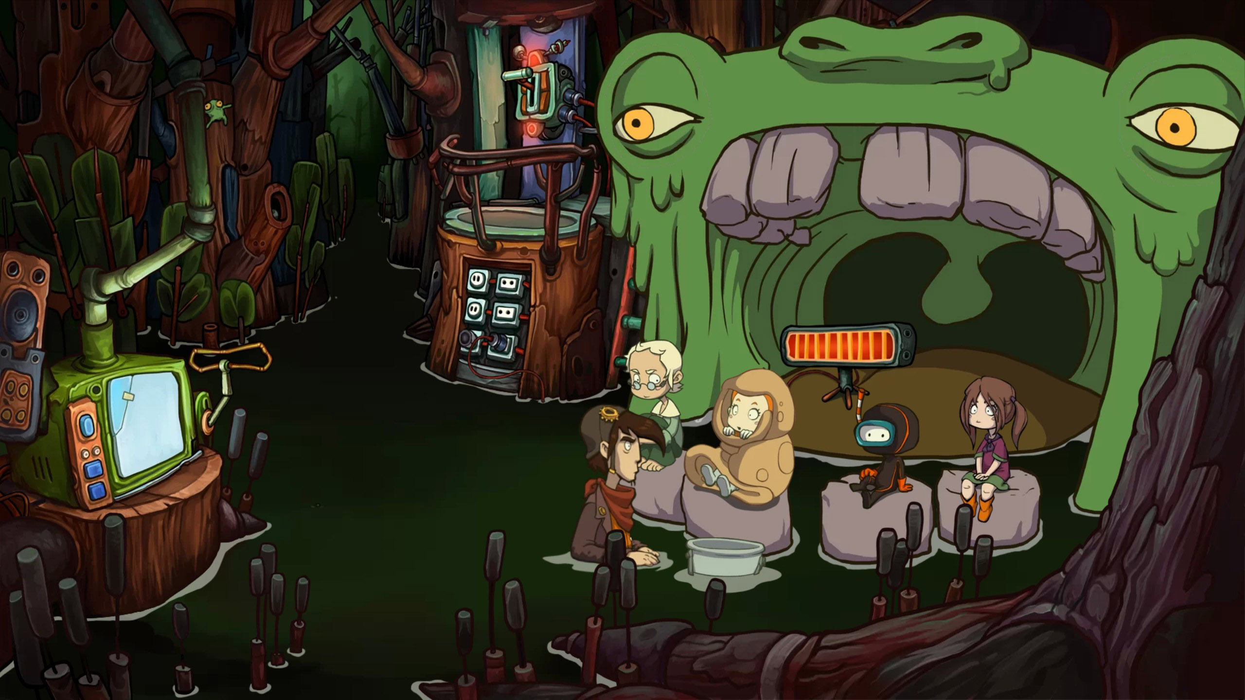 Goodbye Deponia Backgrounds, Compatible - PC, Mobile, Gadgets| 2560x1440 px