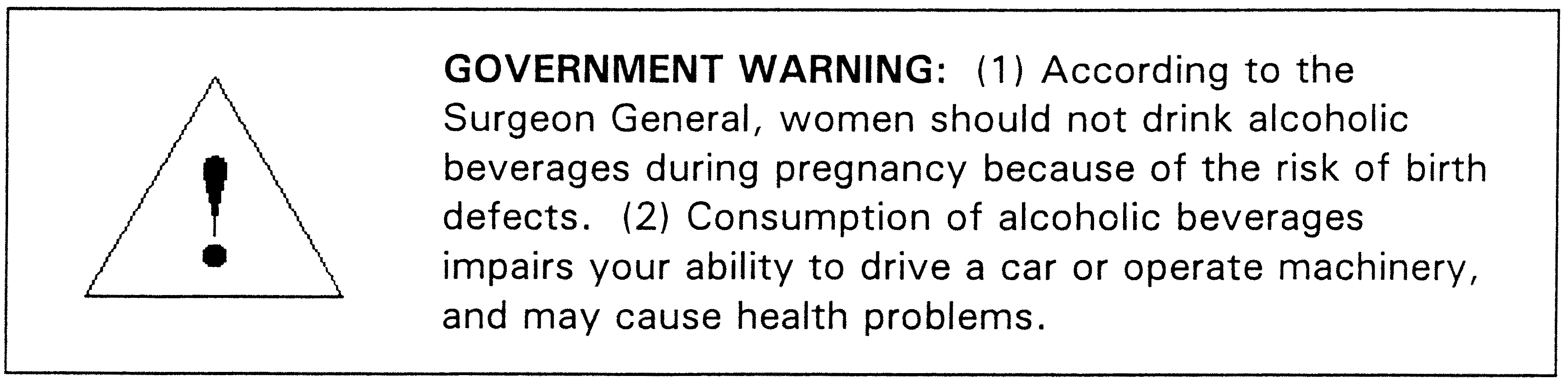 Government Warning #20