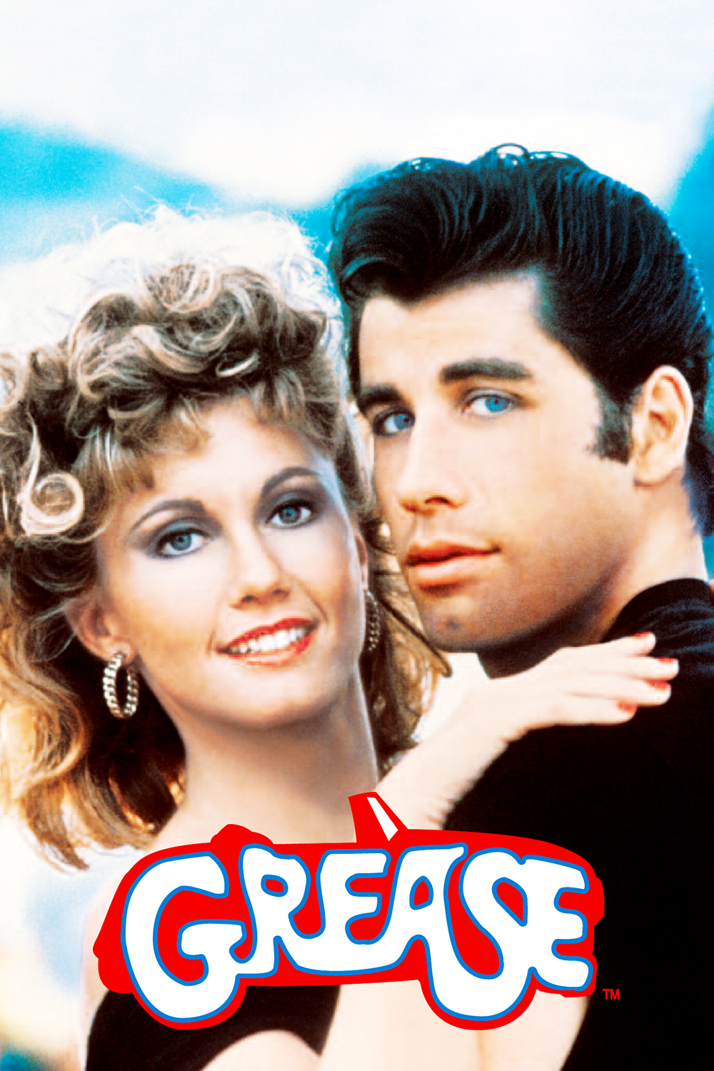 Download Grease Poster With John And Olivia Wallpaper  Wallpaperscom