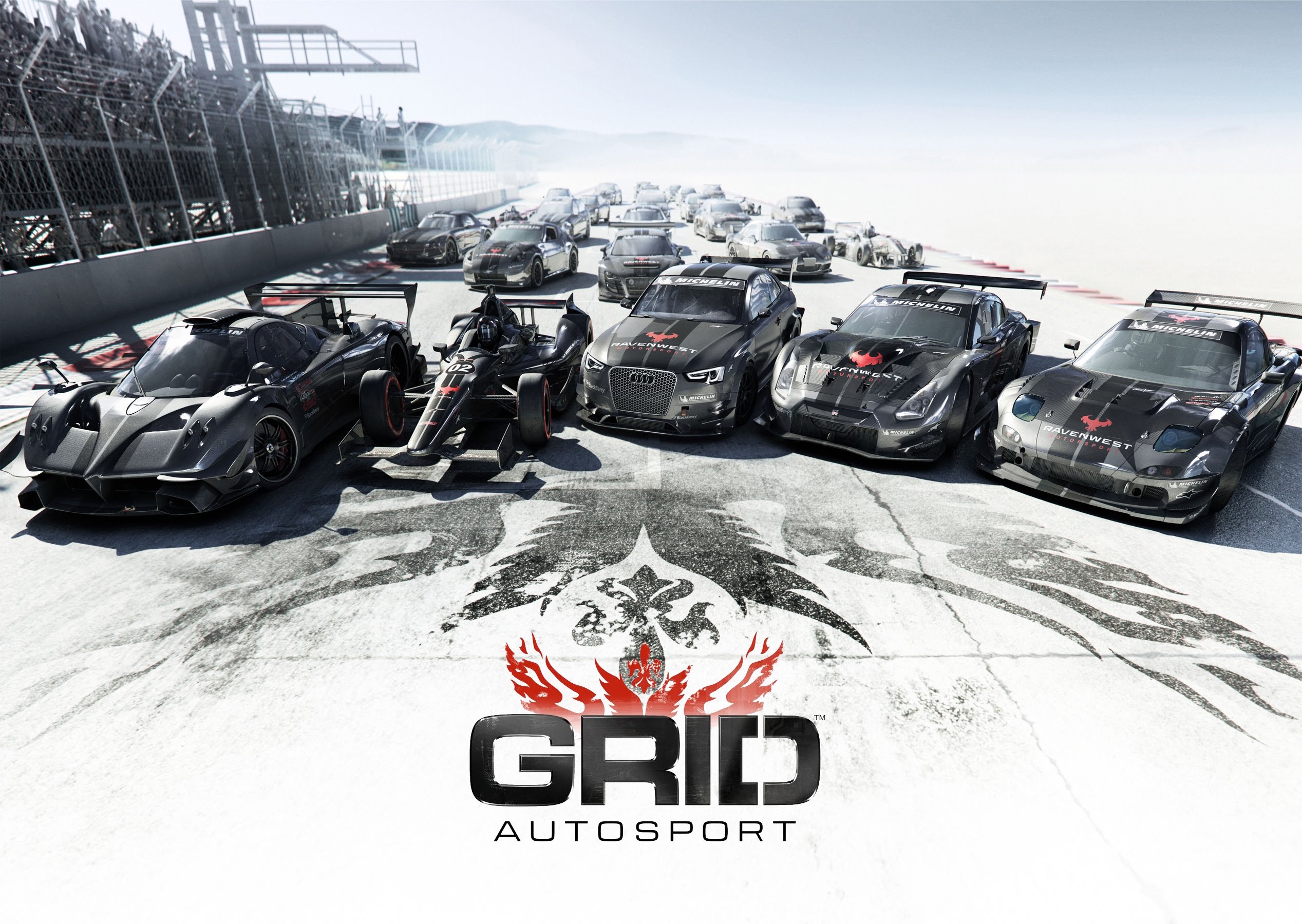 4k grid autosport background