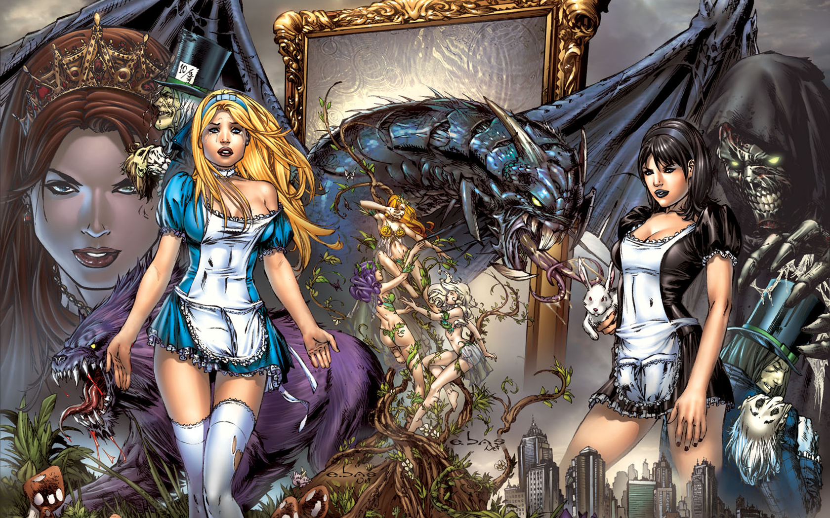 1680x1050 > Grimm Fairy Tales: Hunters Wallpapers