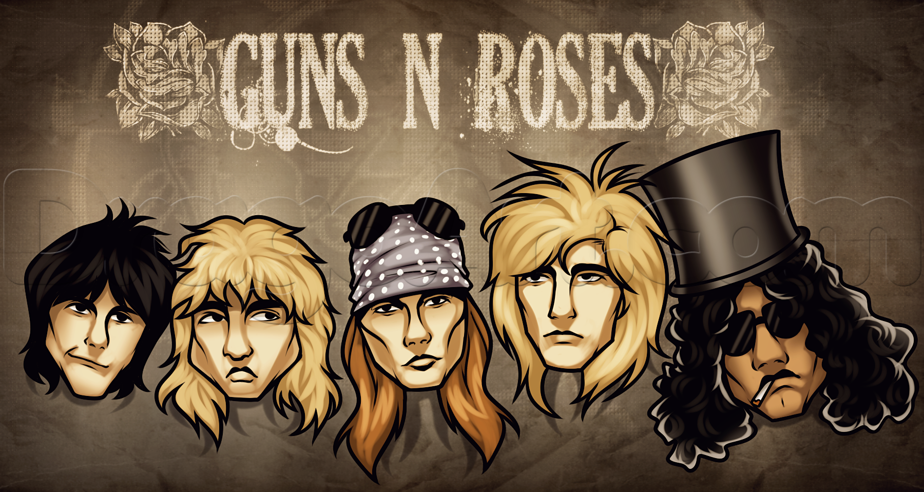 High Resolution Wallpaper | Guns N' Roses 1800x958 px