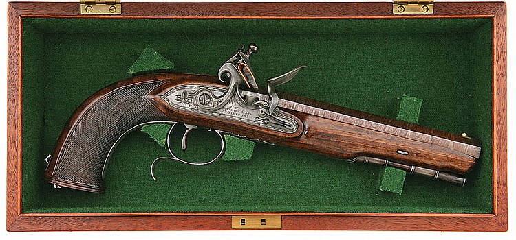 H. W. Mortimer & Son Flintlock Pistol #8