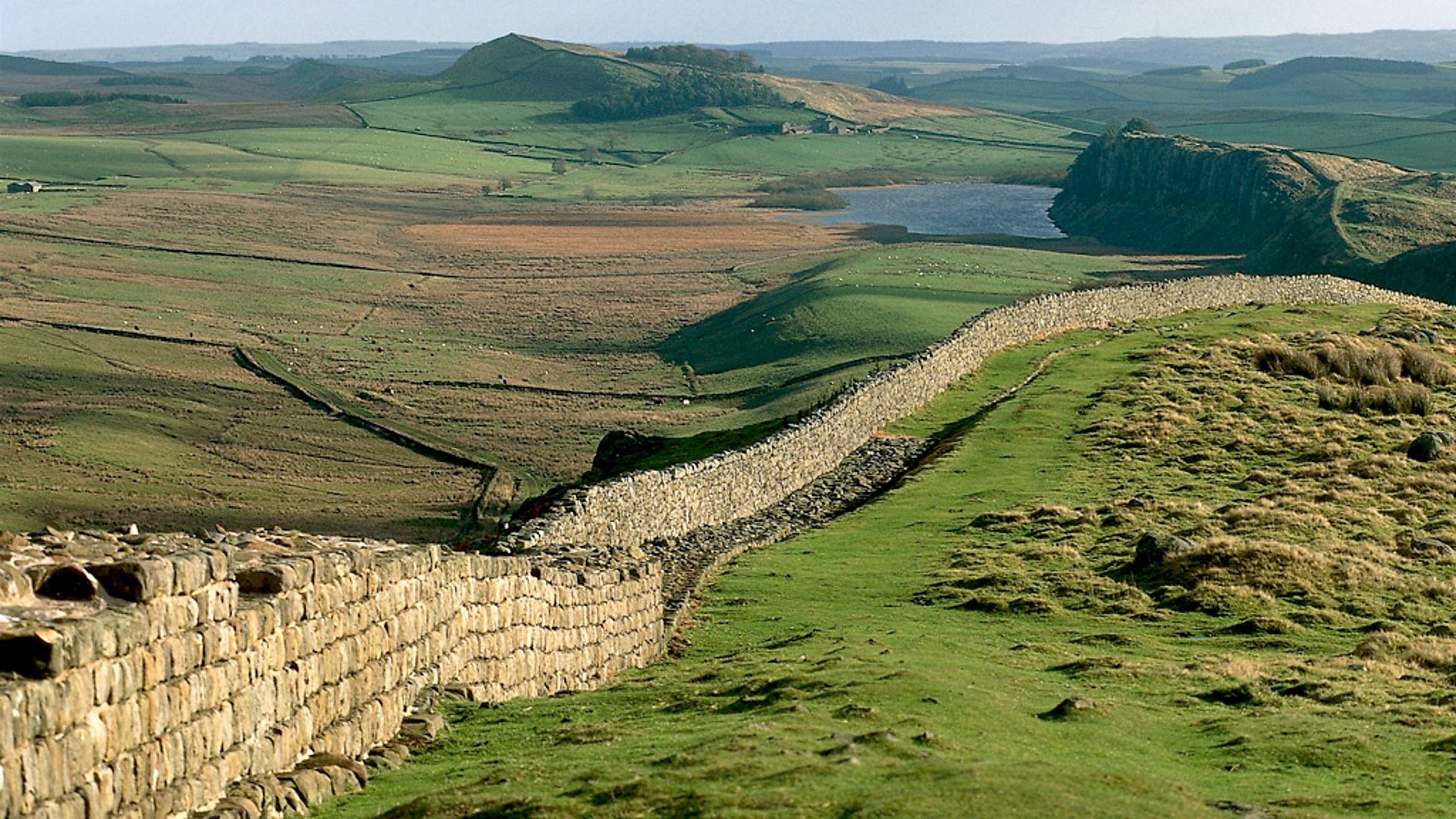HD Quality Wallpaper | Collection: Man Made, 1920x1080 Hadrian's Wall