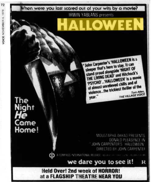 HD Quality Wallpaper | Collection: Movie, 500x597 Halloween (1978)