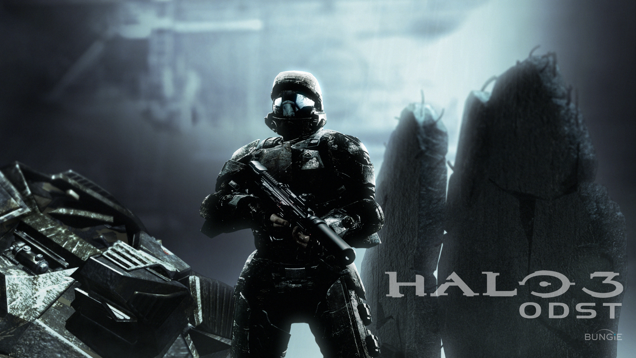 HD Quality Wallpaper | Collection: Video Game, 2133x1200 Halo 3: ODST