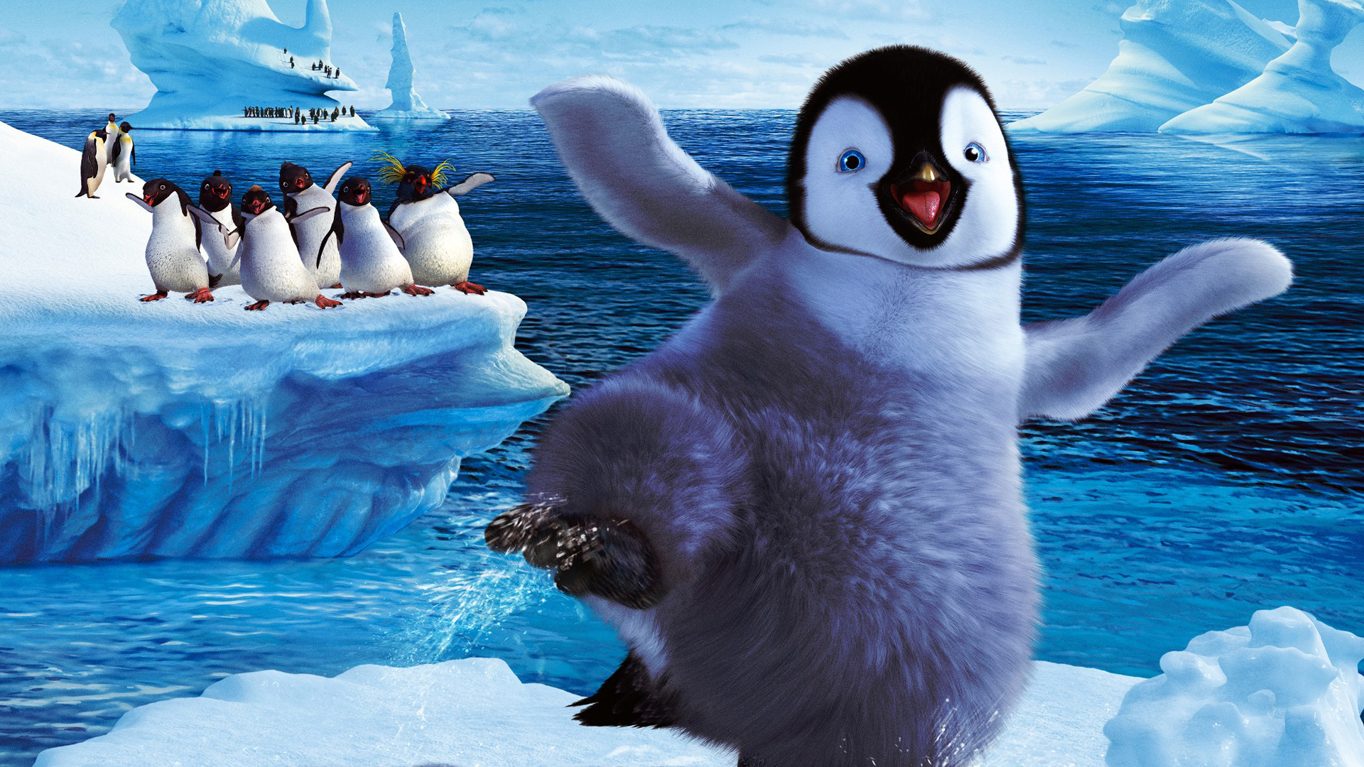 Happy Feet Backgrounds, Compatible - PC, Mobile, Gadgets| 1920x1080 px