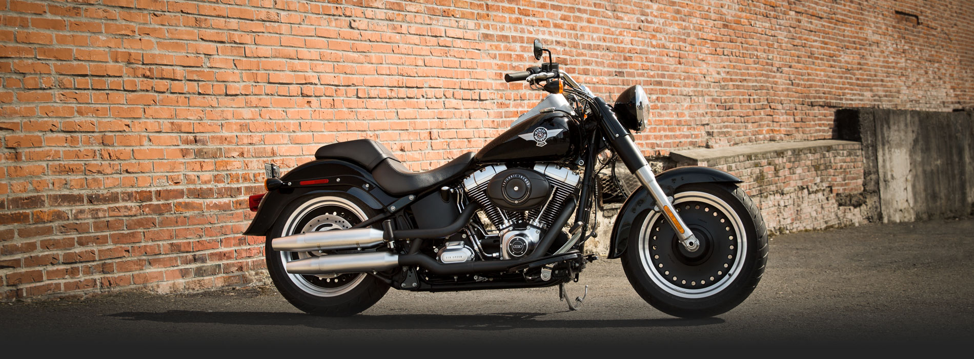 High Resolution Wallpaper | Harley-Davidson Fat Boy 1900x700 px