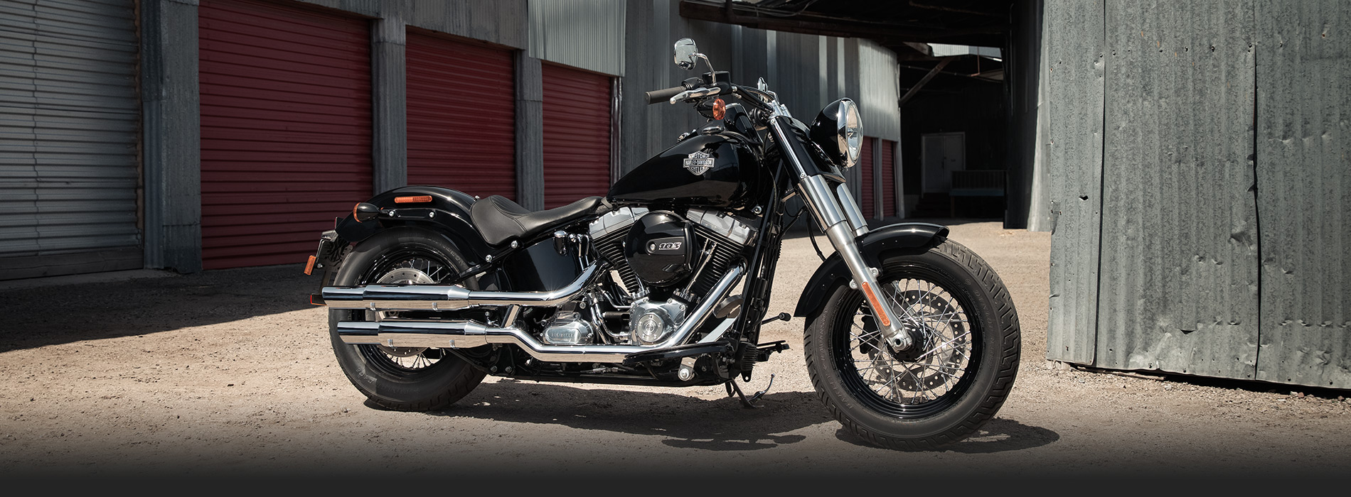 HD Quality Wallpaper | Collection: Vehicles, 1900x700 Harley-Davidson Softail Slim