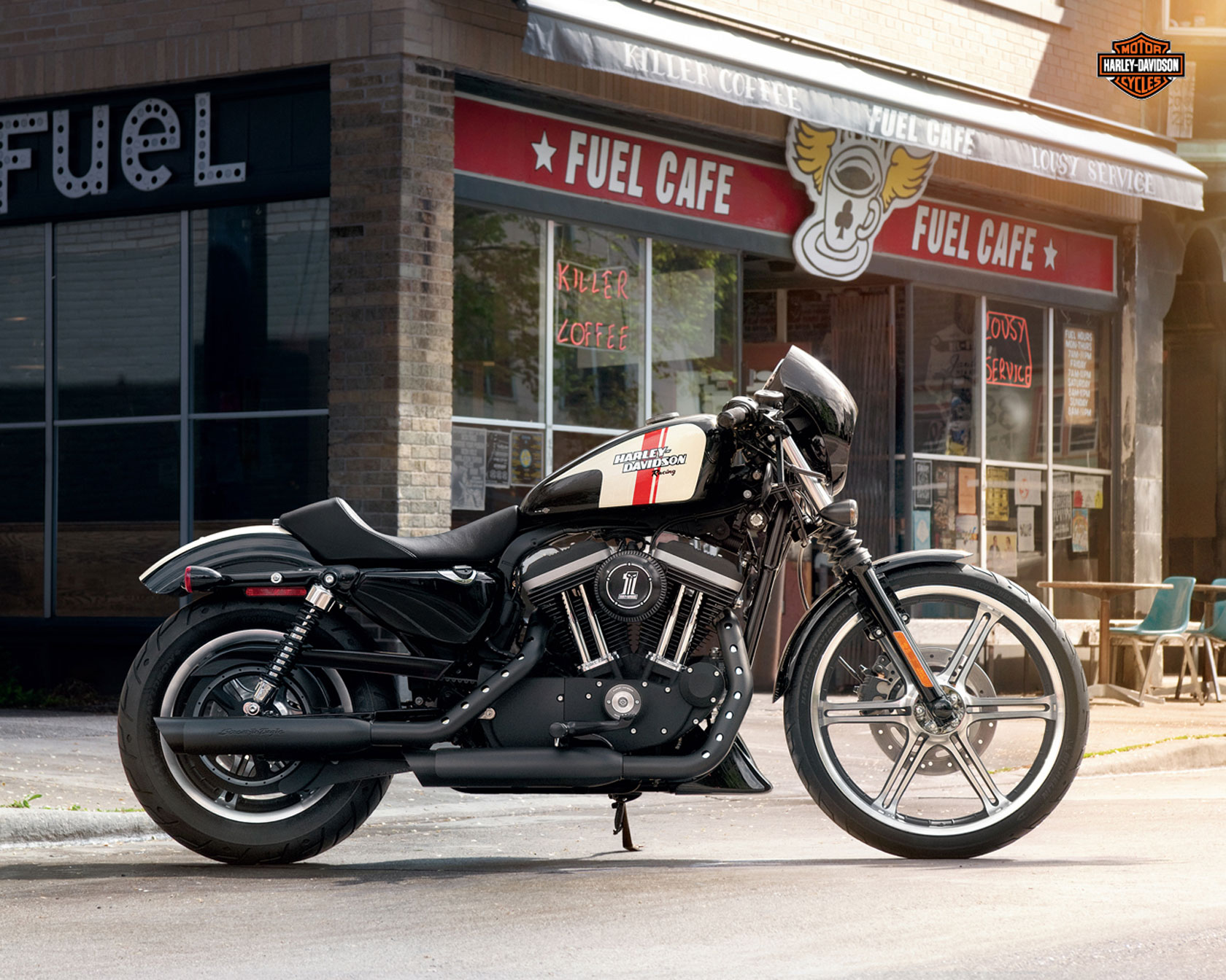 Nice Images Collection: Harley-Davidson XL 883N Desktop Wallpapers