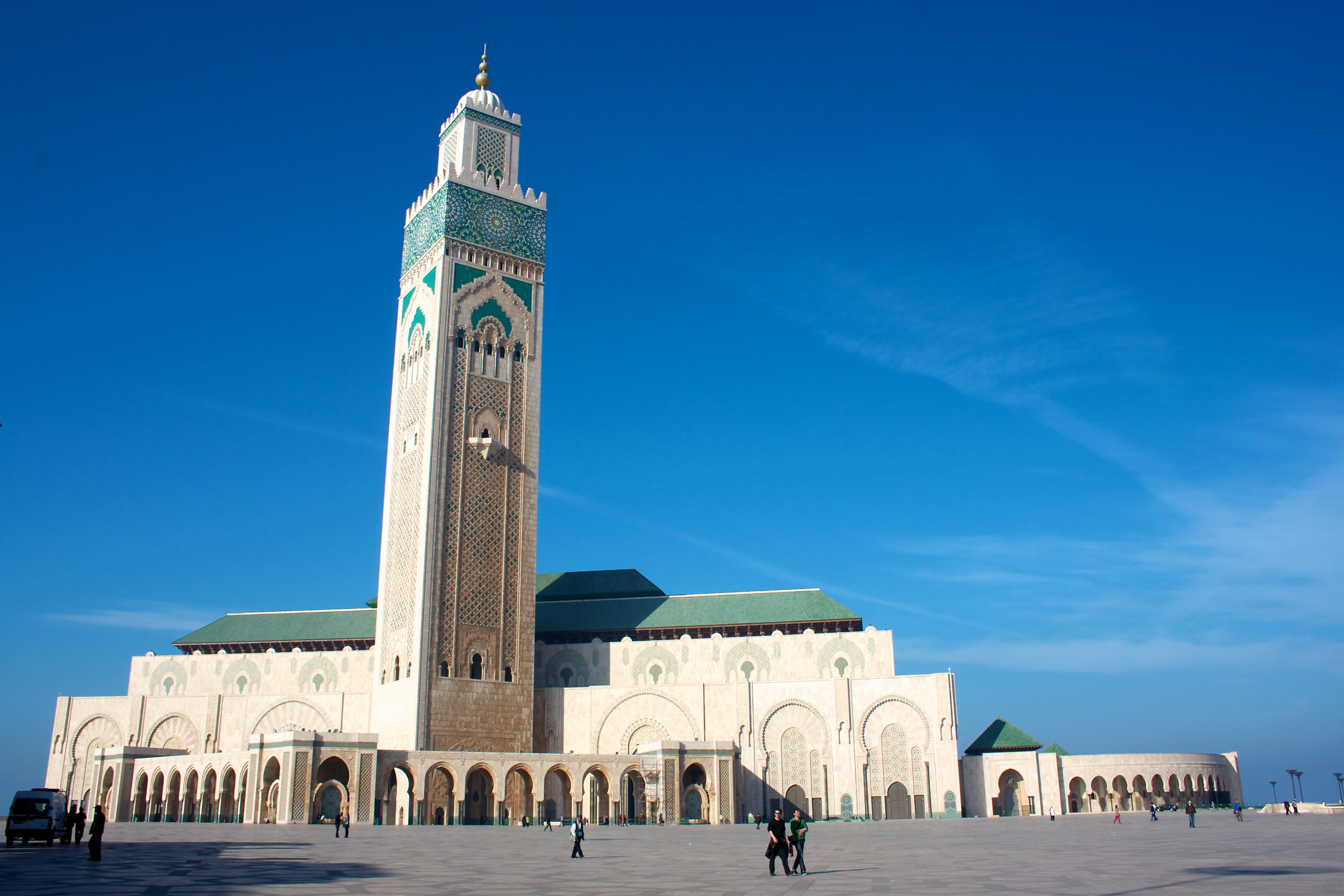 Hassan II Mosque Backgrounds, Compatible - PC, Mobile, Gadgets| 3888x2592 px