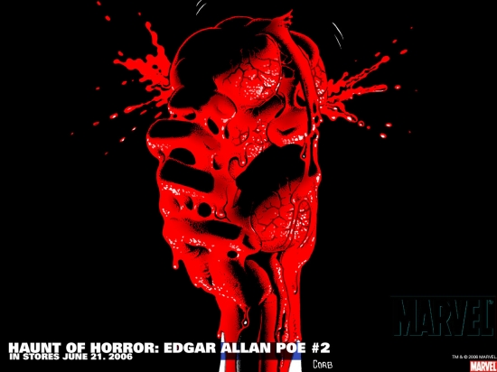HD Quality Wallpaper | Collection: Comics, 550x412 Haunt Of Horror: Edgar Allan Poe