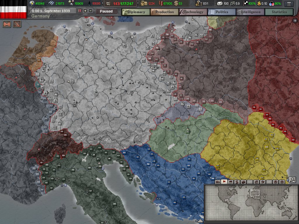 hearts of iron 3 easiest country