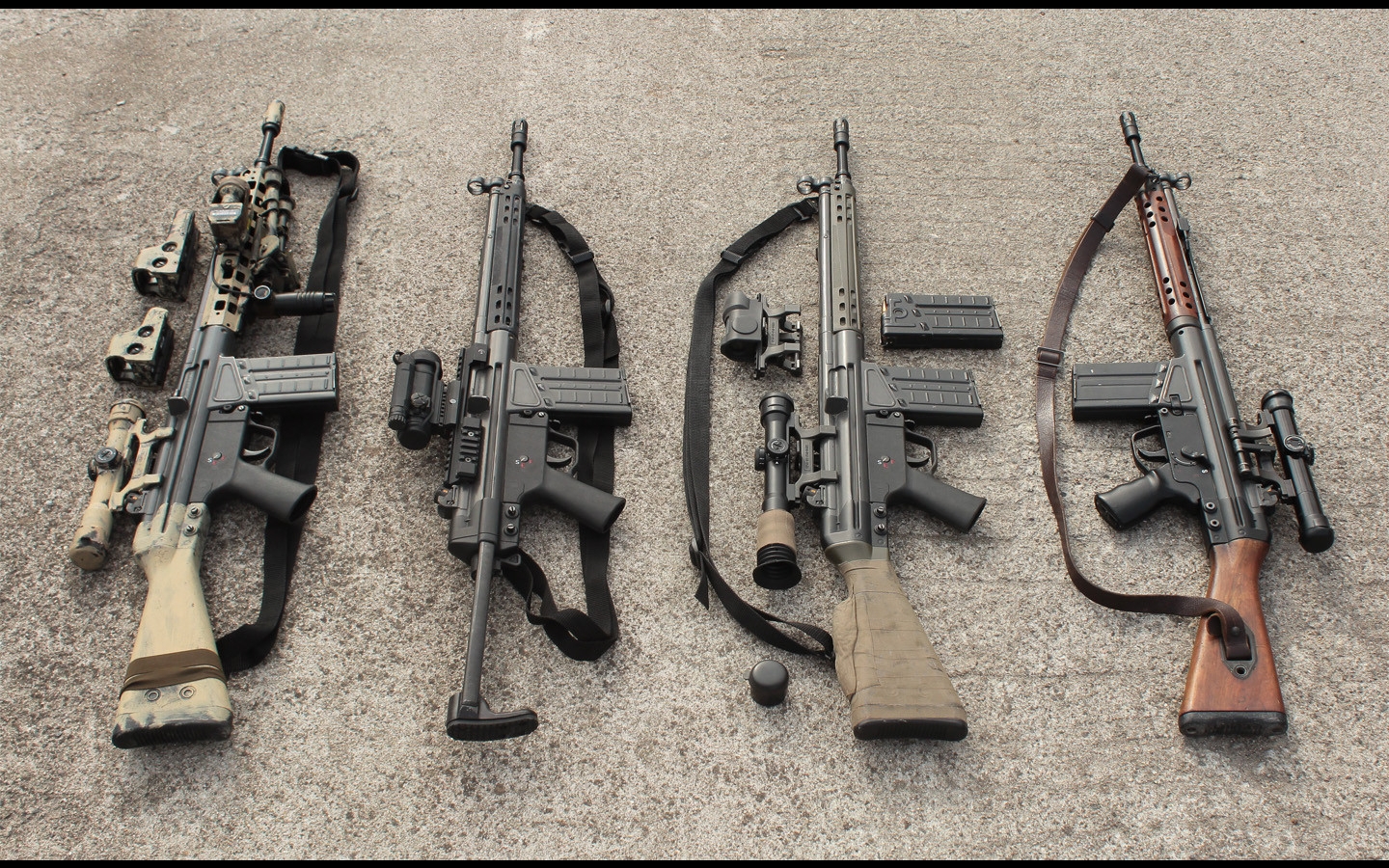 HD Quality Wallpaper | Collection: Weapons, 1440x900 Heckler & Koch G3 Assault Rifle