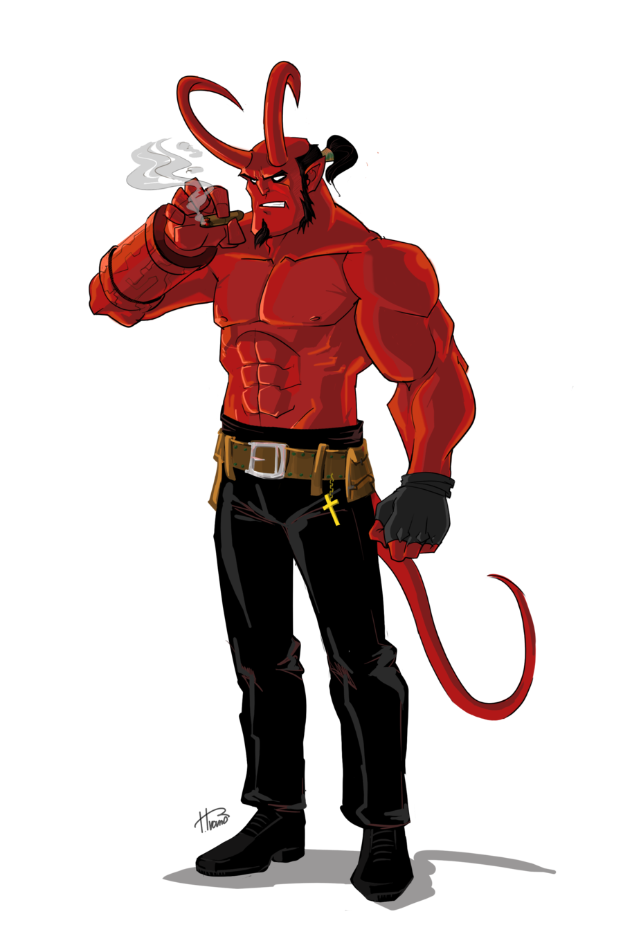 Hellboy Backgrounds, Compatible - PC, Mobile, Gadgets| 900x1350 px