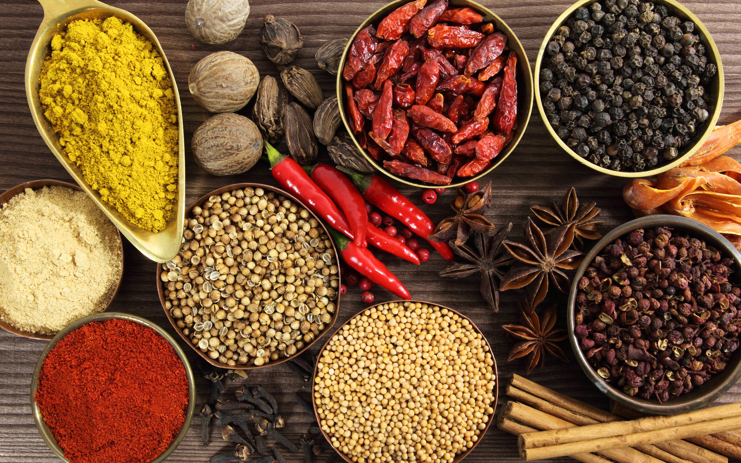 HD Quality Wallpaper | Collection: Food, 2560x1600 Herbs And Spices