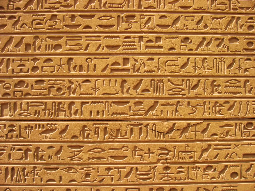 HD Quality Wallpaper | Collection: Man Made, 1024x768 Hieroglyphics