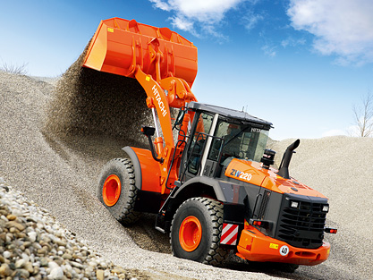 Hitachi Wheel Loader High Quality Background on Wallpapers Vista