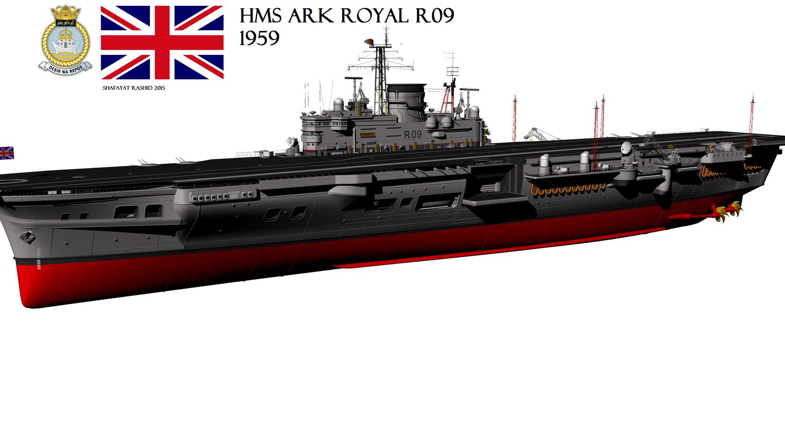 Nice wallpapers HMS Ark Royal (R09) 1600x900px