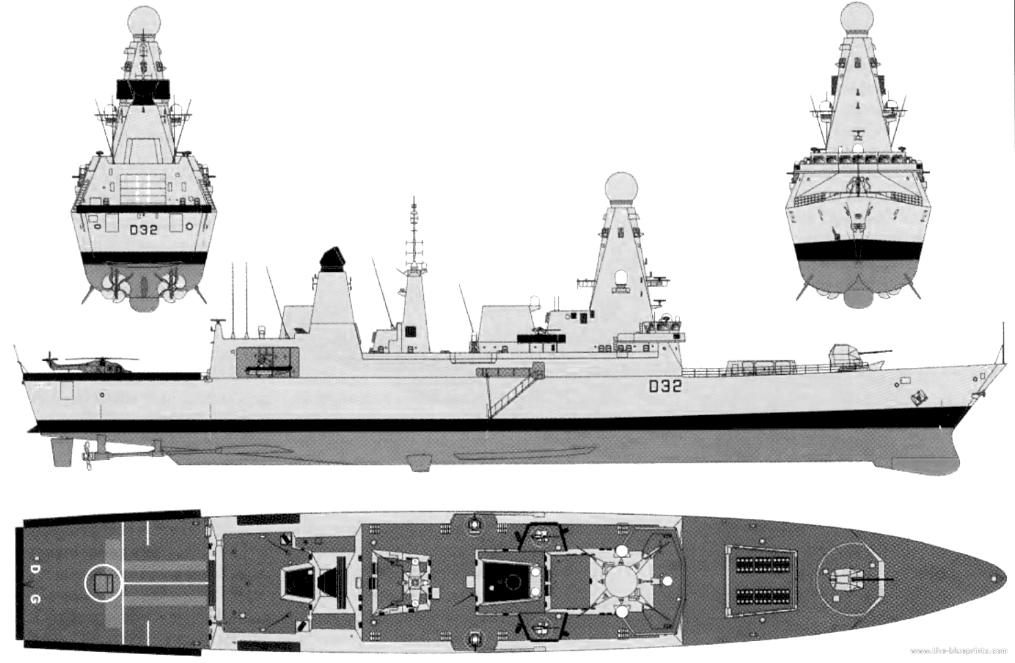 Nice Images Collection: HMS Daring (D32) Desktop Wallpapers