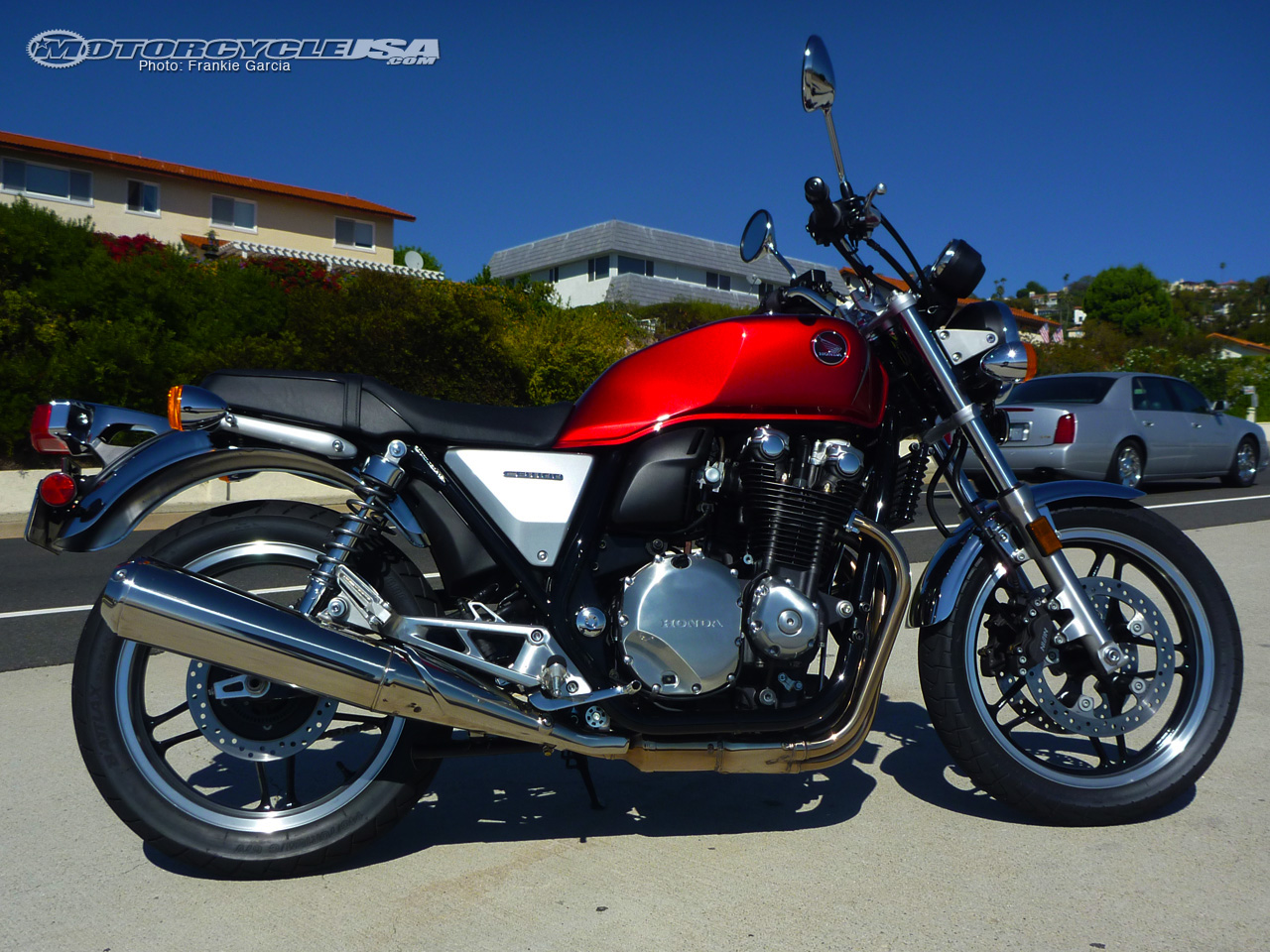 On Foreground Lonely Honda Cb1100 Stock Photo - Download Image Now