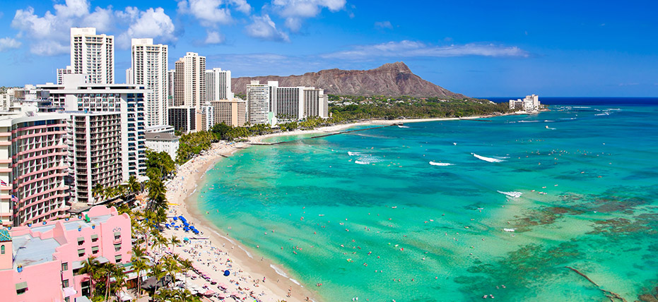 HD Quality Wallpaper | Collection: Man Made, 931x428 Honolulu