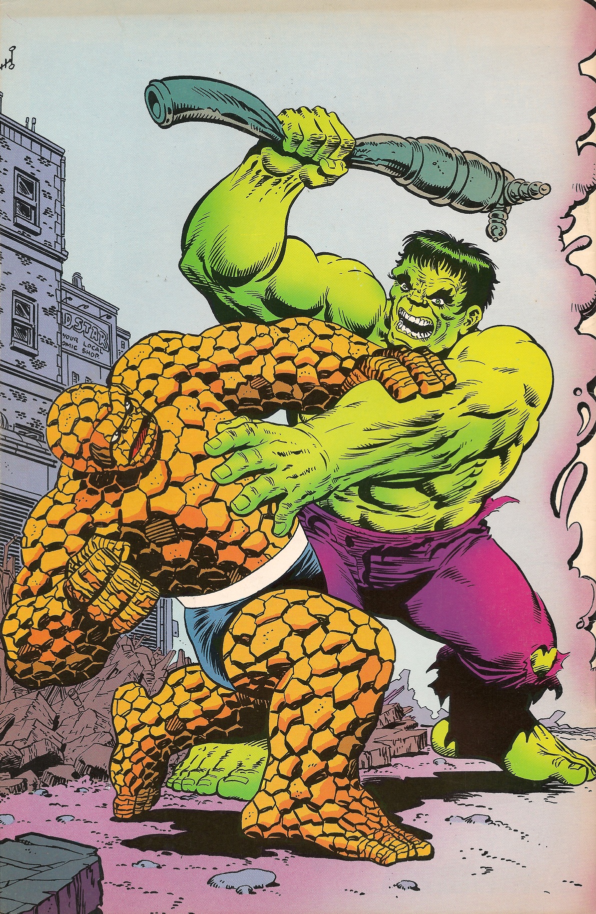 Hulk Vs. Thing Backgrounds on Wallpapers Vista