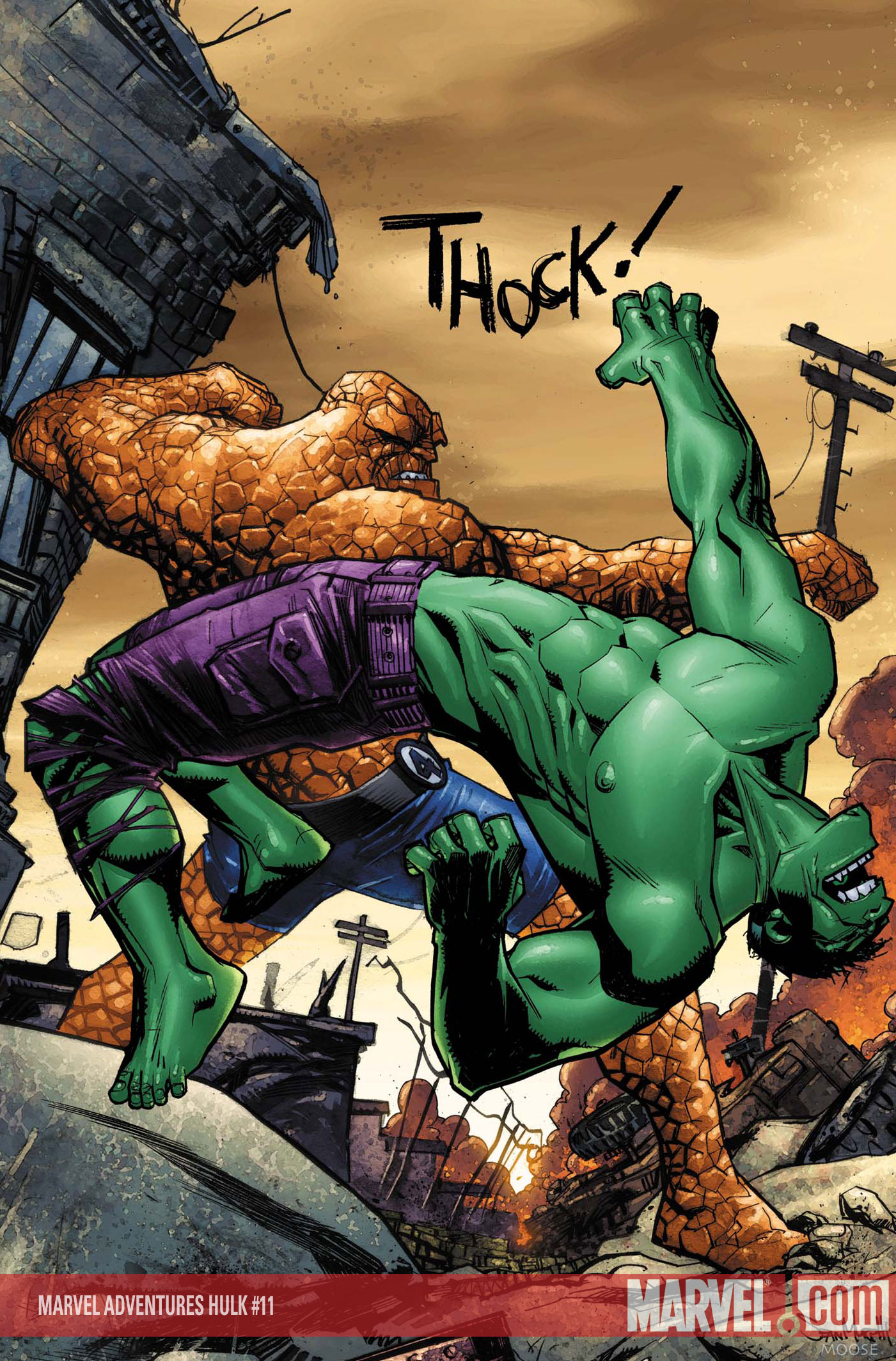 Nice Images Collection: Hulk Vs. Thing Desktop Wallpapers